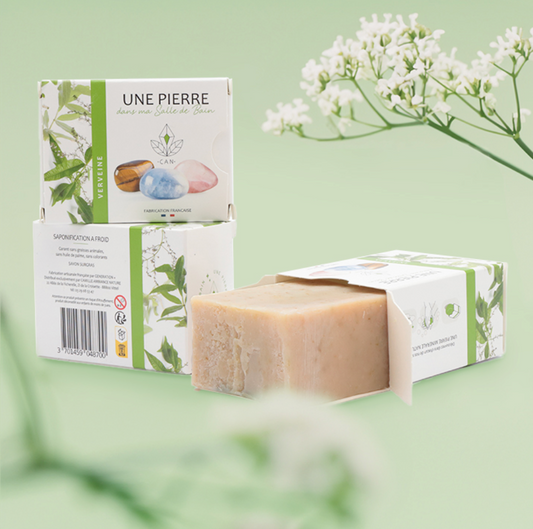 Savon Naturel à la Verveine avec Pierre – 140 g 🍃