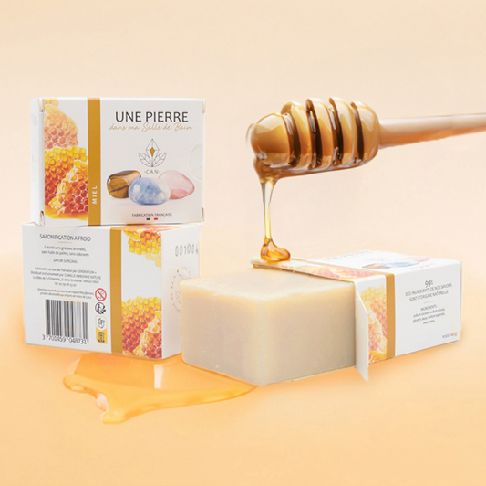 Savon Naturel au Miel avec Pierre – 140g 🍯