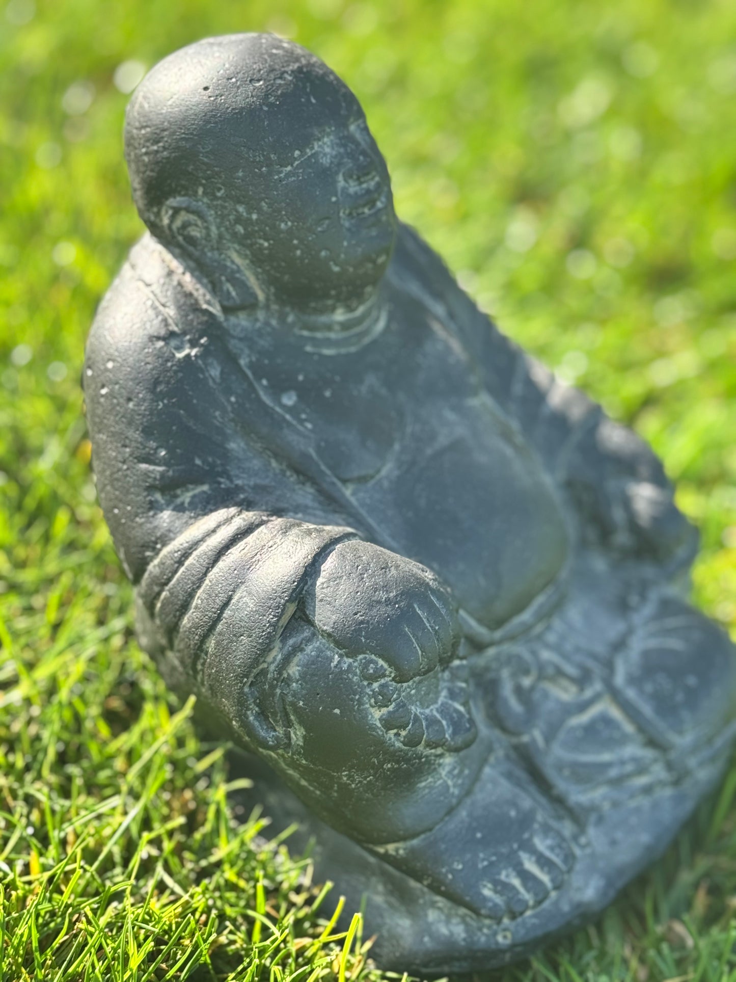 Statue de Bouddha Rieur en Pierre