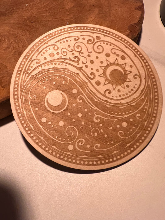 Plaque Bois “Yin Yang” ☯️