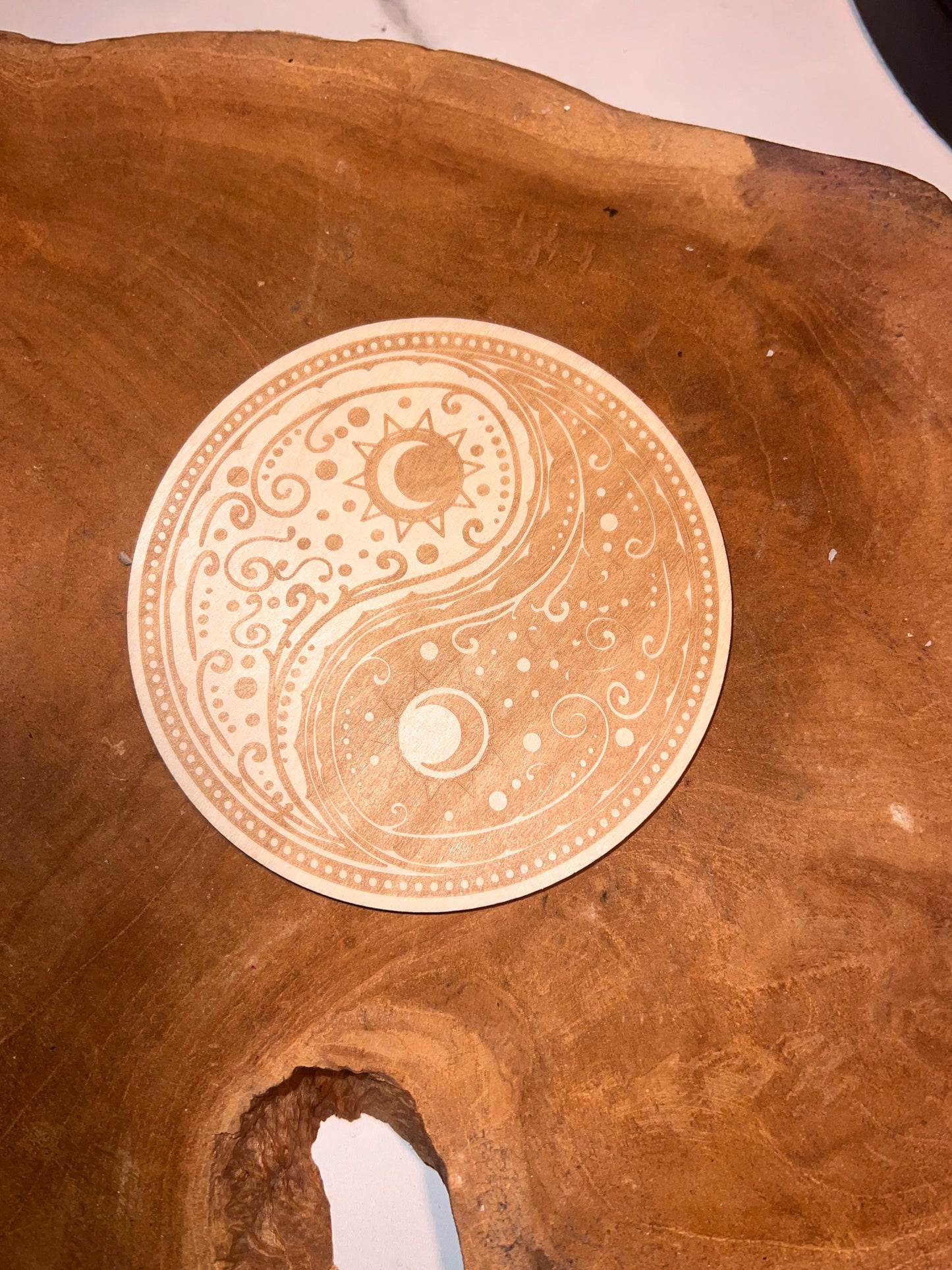 Plaque Bois “Yin Yang” ☯️