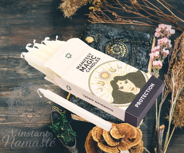 🕯️ Bougies Magiques Ivoire – Pureté, Équilibre & Lumière Intérieure 🕯️