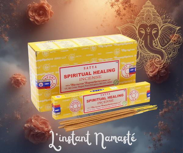 ✨🕉️ Encens Satya « Spiritual Healing » – 15 g 