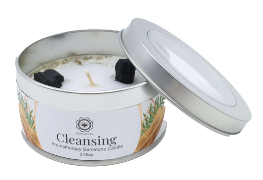 Bougie Tourmaline Noire + Santal 🔥 Nettoyage