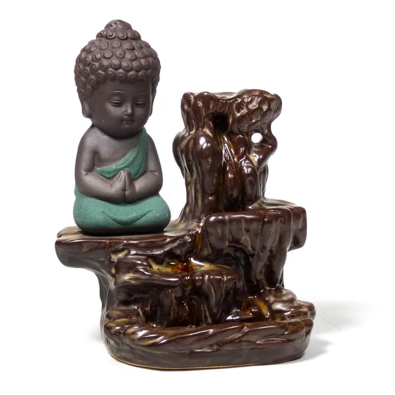 🕯️ Brûleur d'encens Backflow Buddha