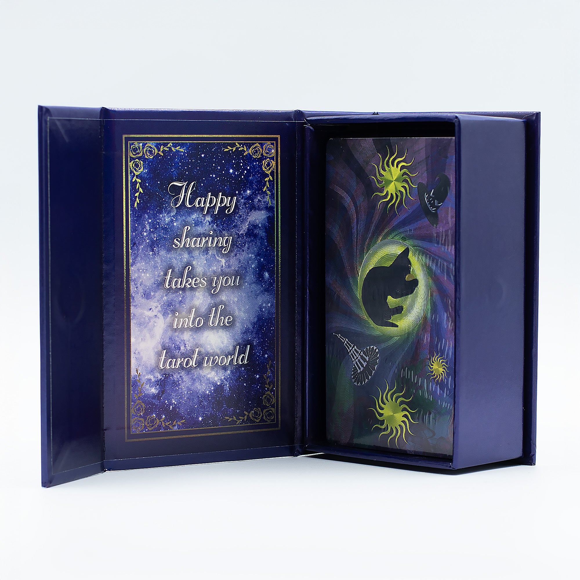 🧙‍♀️ Tarot “Sorcière Mystique” – Purple Foil – 78 Cartes + Livret ✨ Magie • Intuition • Rituel – L’Instant Namasté Herve