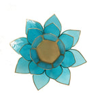 Eclairage Lotus 5° Chakra bleu & or ou argent