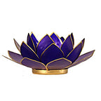 Eclairage Lotus 6° Chakra indigo & or ou argent