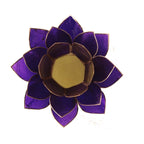 Eclairage Lotus 7° Chakra violet & or ou argent