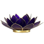 Eclairage Lotus 7° Chakra violet & or ou argent