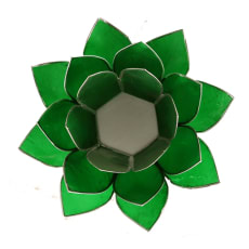 Eclairage Lotus 4° Chakra vert & or ou argent
