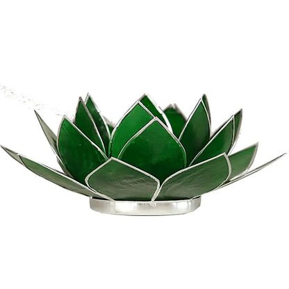 Eclairage Lotus 4° Chakra vert & or ou argent