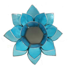 Eclairage Lotus 5° Chakra bleu & or ou argent