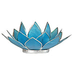 Eclairage Lotus 5° Chakra bleu & or ou argent