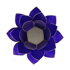 Eclairage Lotus 6° Chakra indigo & or ou argent