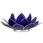 Eclairage Lotus 6° Chakra indigo & or ou argent