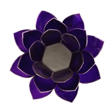Eclairage Lotus 7° Chakra violet & or ou argent