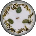 Bougie au Patchouli et Gemmes d'Aventurine Verte -Bonne Chance