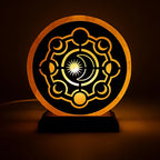 Lampe en Sel de l’Himalaya – Phases de la Lune 🌙✨