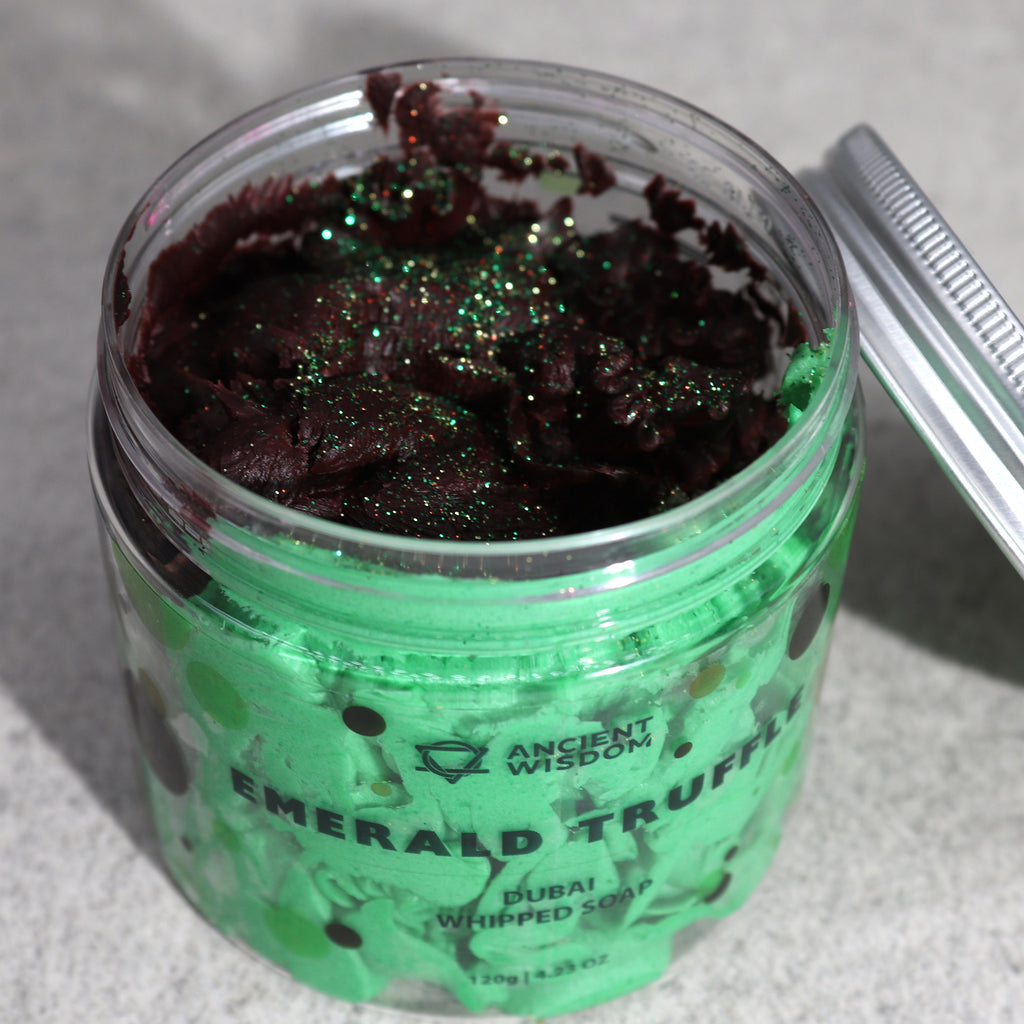 💚 Savon Fouetté Truffe Émeraude – Rituel de Luxe & d’Harmonie