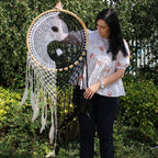 ☯️ Attrape-Rêves Yin Yang XL – Harmonie & Protection (50 cm)