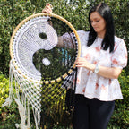 ☯️ Attrape-Rêves Yin Yang XL – Harmonie & Protection (50 cm)