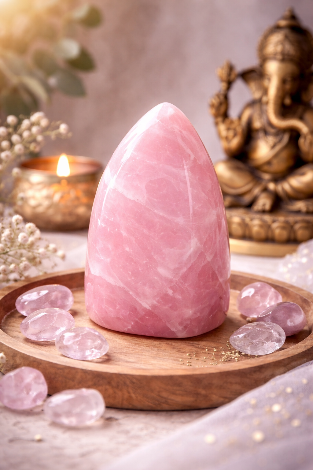 💎 Forme Libre Quartz Rose Madagascar A
