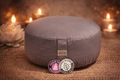 🌿 Coussin de Méditation Gris Coton Bio – Ancrage & Sérénité ✨