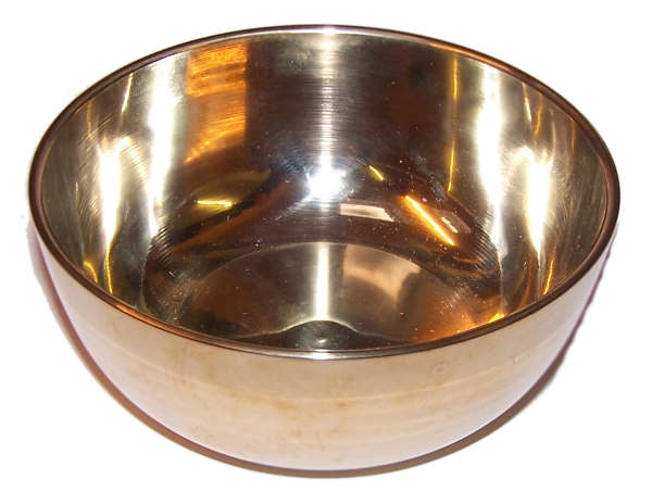 🪷 Bol Chantant Tibétain en Laiton – 17 cm