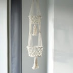 🌿 Suspension Macramé Double – Pots pour Plantes