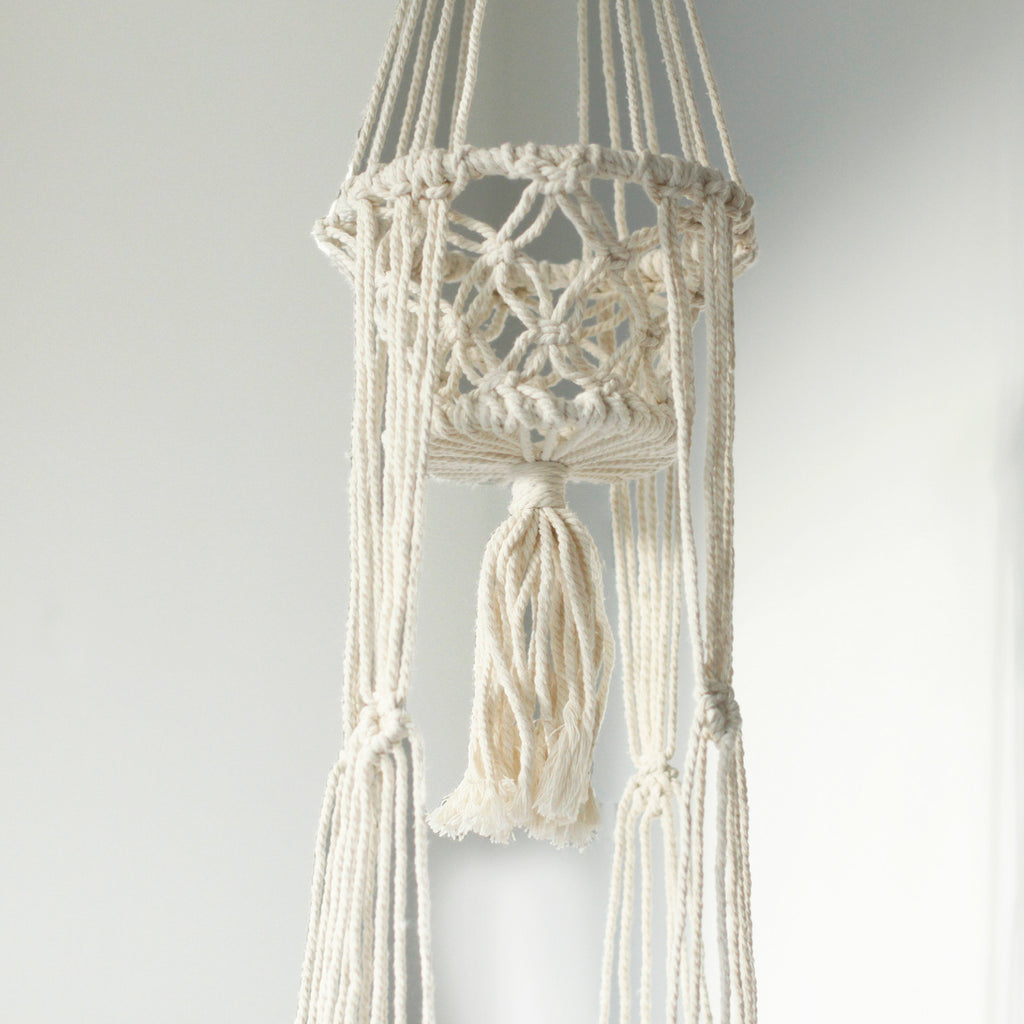 🌿 Suspension Macramé Double – Pots pour Plantes