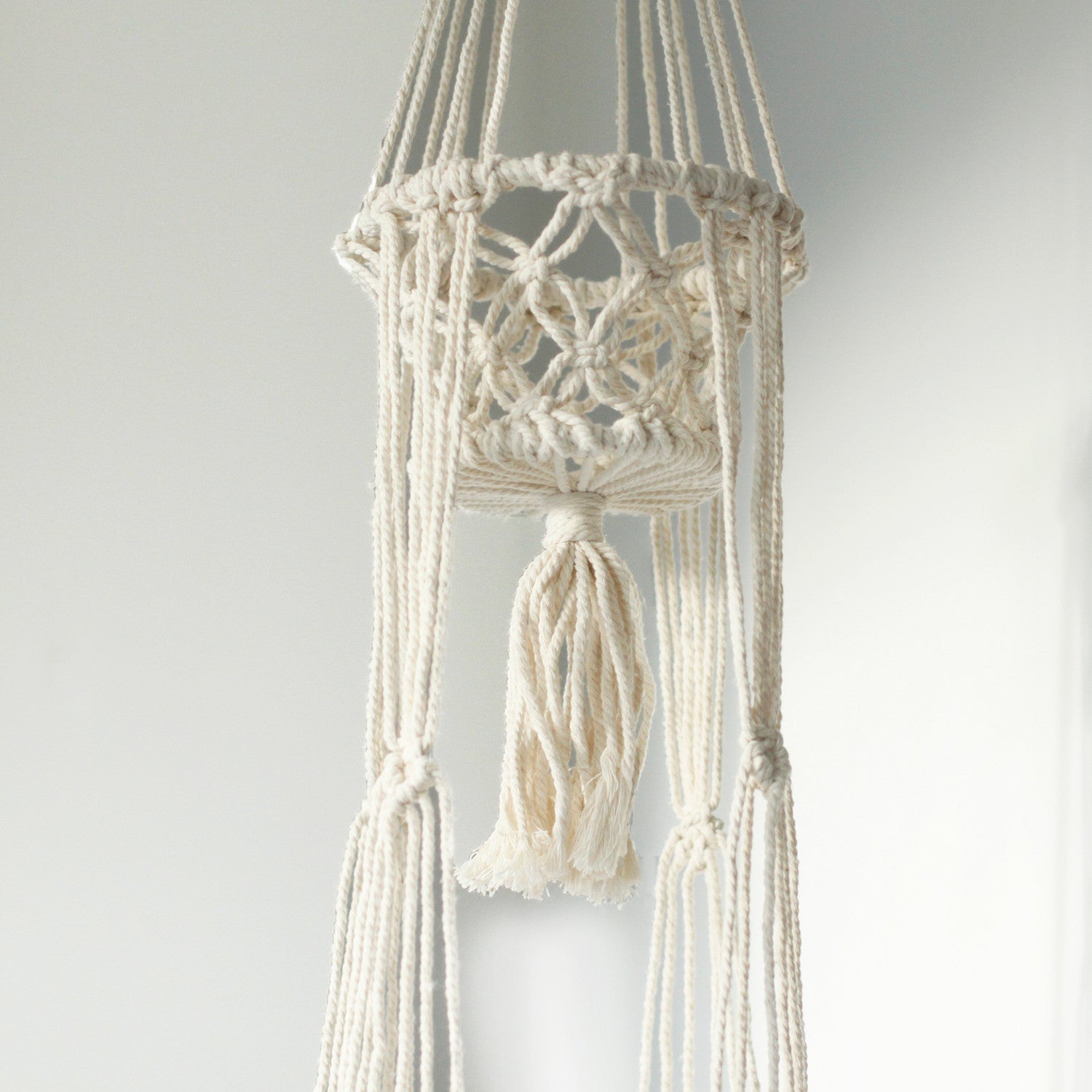 🌿 Suspension Macramé Double – Pots pour Plantes