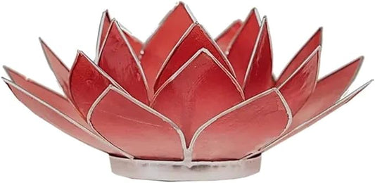 Eclairage Lotus 1° Chakra rouge & or ou argent
