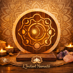Lampe en Sel de l’Himalaya – Phases de la Lune 🌙✨