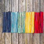 ❤️ Petit Tapis en Coton Tissé à la Main – Tons Rouges Vibrants – 50x90 cm