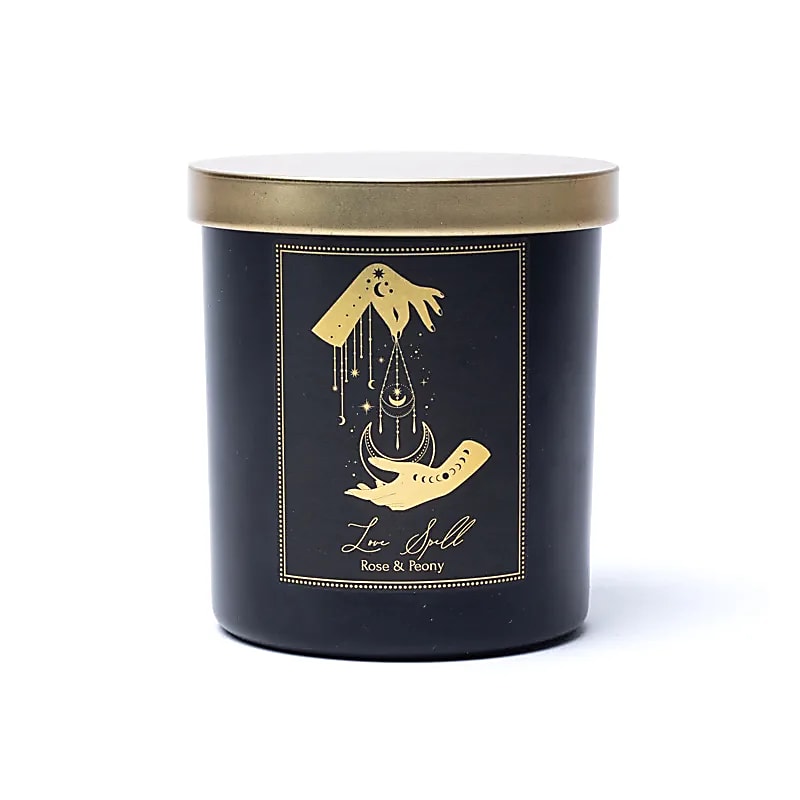 🕯️ Bougie d’Intention “Love Spell” – Verre avec Couvercle (200 g)