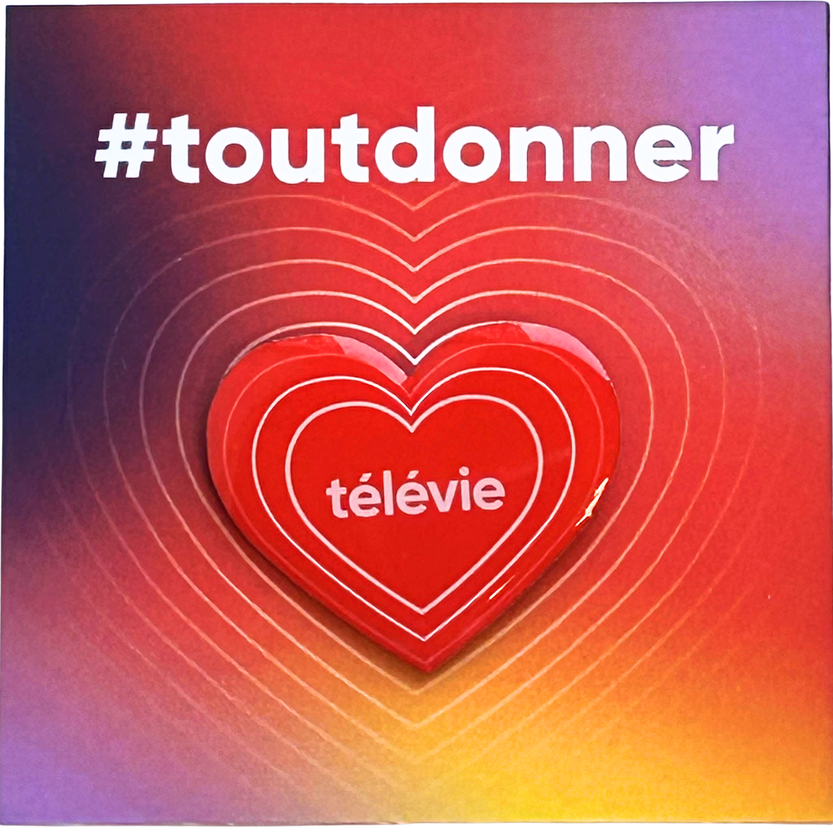 💖 Pin’s Télévie – Le Cœur qui fait battre l’Espoir