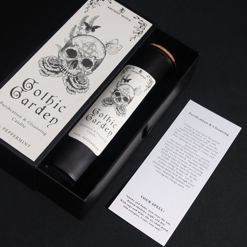 Bougies de Purification “Jardin Gothique” – Sauge & Menthe 🍃✨