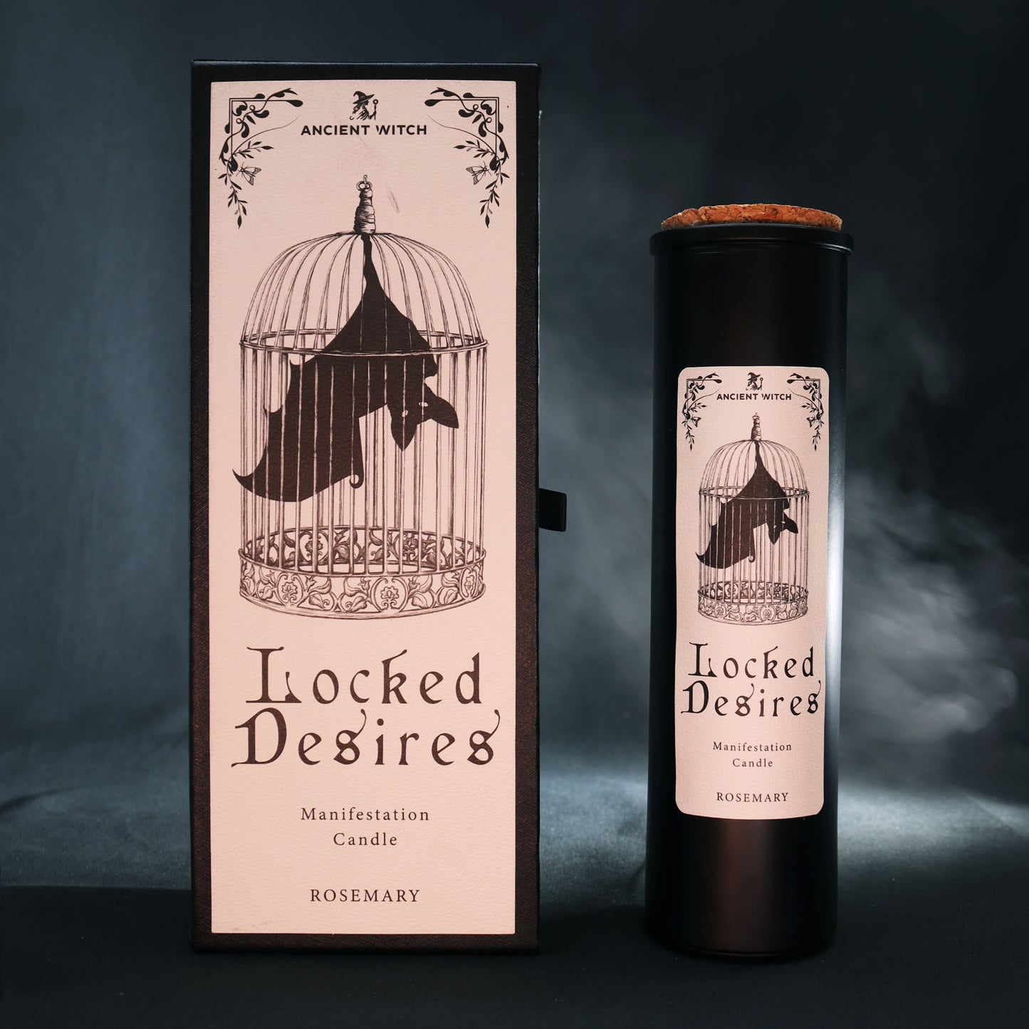 🌌 Bougie de Purification « Locked Desires » Romarin