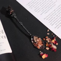 Ensemble de 7 Cuillères de Sorcière – Pierres Précieuses & Énergies Mystiques 🔮✨