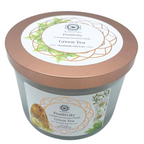 Bougie au Thé vert et Gemmes de Citrine - Positivité