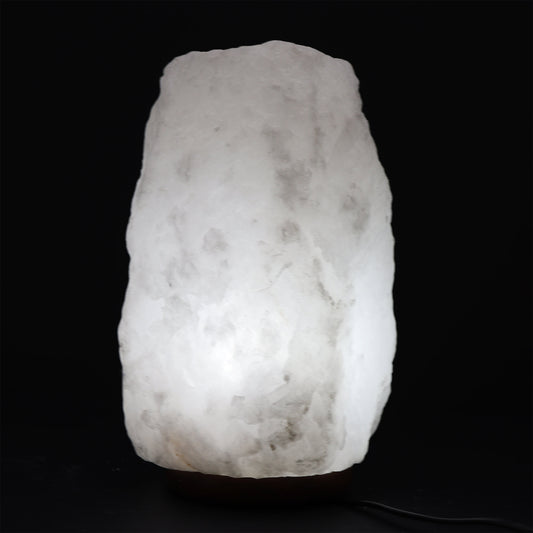 🌙🧂 Lampe en Sel de l’Himalaya – « Cristal de roche 8-10 kg» 🌿