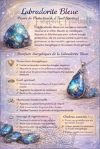 🌌 Labradorite Bleue – Pierre de Protection, Intuition & Transformation