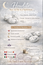 🌑 Pendentif Éclipse – Howlite