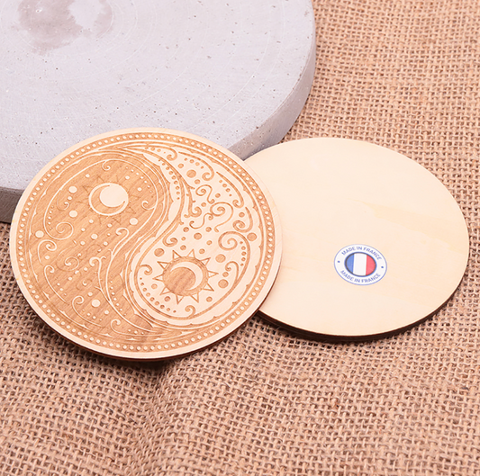 Plaque Bois “Yin Yang” ☯️