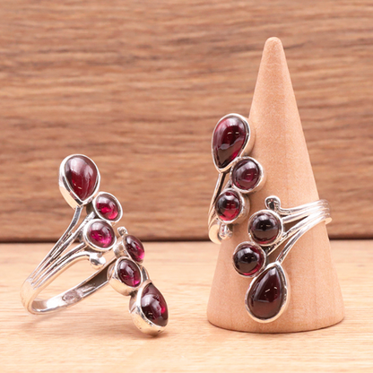Sur commande ❤️ Bague Argent 925 — Grenat Rhodolite AAA
