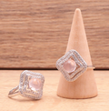 Sur commande 🌸 Bague Argent 925 — Quartz Rose Madagascar AA+
