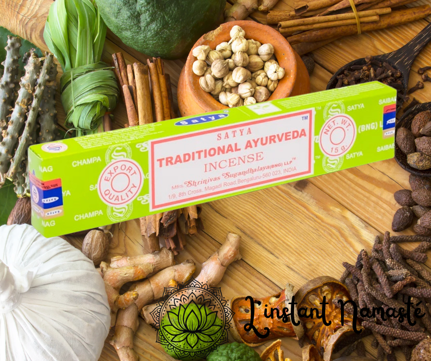 🌿✨ Satya Ayurveda Traditionnel – Encens Ayurvédique