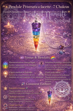✨ Pendule Prismatica facette – 7 Chakras