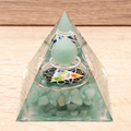 🌿 Orgonite Lotus – Métatron aventurine verte (60 mm)